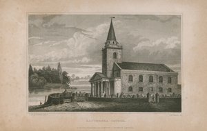 Ogólny widok kościoła Battersea autorstwa English School