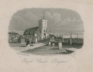 Widok ogólny kościoła parafialnego w Brighton autorstwa English School