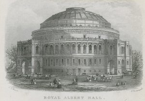 Widok ogólny Royal Albert Hall autorstwa English School