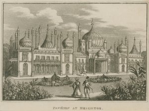 Widok ogólny Royal Pavilion w Brighton autorstwa English School
