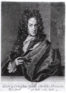 Georg Ernest Stahl (1660-1734) autorstwa English School