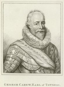 George Carew, hrabia Totness (grawerowanie) autorstwa English School