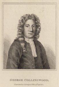 George Collingwood, stracony w Liverpoolu 25 lutego 1715-16 autorstwa English School