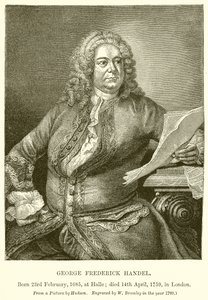 George Frederick Handel autorstwa English School