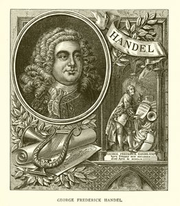 George Frederick Handel autorstwa English School