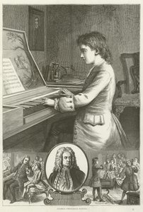 George Frederick Handel autorstwa English School