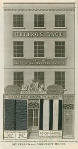 George Frederick Urling & Co, sprzedawcy koronek, 147 Strand, niedaleko Somerset House, Londyn autorstwa English School