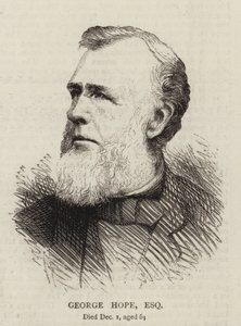 George Hope, giermek (grawerowanie) autorstwa English School