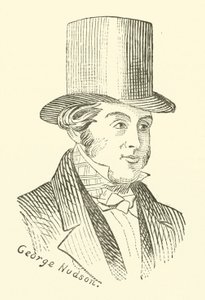 George Hudson, król kolei (rycina) autorstwa English School