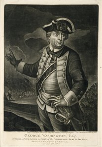George Washington, Esqr., Generał i dowódca, naczelny armii kontynentalnej w Ameryce autorstwa English School