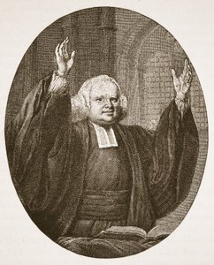 George Whitefield, ilustracja z The Church of England: A History for the People autorstwa H.D.M. Spence-Jones, wyd. ok. 1910 (zdjęcie w sepii) autorstwa English School
