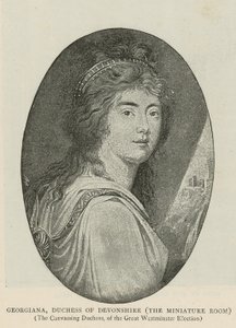 Georgiana, księżna Devonshire autorstwa English School