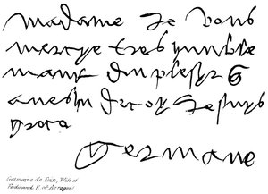Germaine de Foix, żona Ferdynanda, król Arragon autorstwa English School