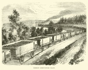 Niemiecki pociąg z amunicją, wrzesień 1870 autorstwa English School