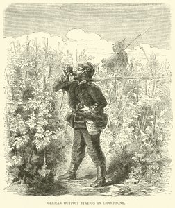 Niemiecka placówka w Szampanii, wrzesień 1870 autorstwa English School