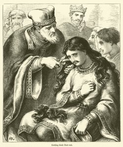 Obcinanie włosów (grawerowanie) autorstwa English School