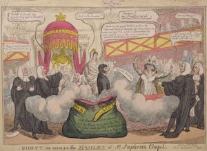 Duch widziany w Hamlecie kaplicy św. Szczepana, wyd. 1820 autorstwa English School