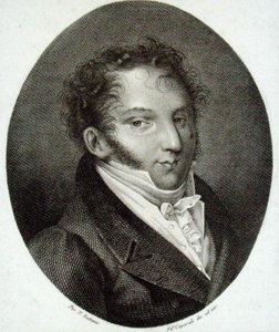 Gioacchino Antonio Rossini (1792-1868) (grawerowanie) autorstwa English School
