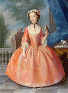 Dziewczyna w różu, ok. 1740 autorstwa English School
