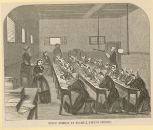 Szkoła dla dziewcząt w więzieniu Tothill Fields autorstwa English School