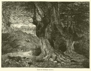 Polana w Burnham Beeches (grawerunek) autorstwa English School