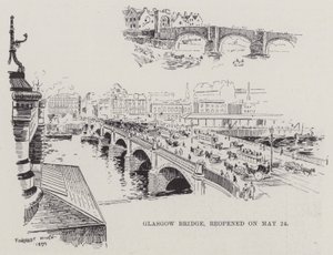 Glasgow Bridge, ponownie otwarty 24 maja (rycina) autorstwa English School