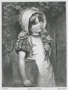Idę do szkoły (grawerunek) autorstwa English School