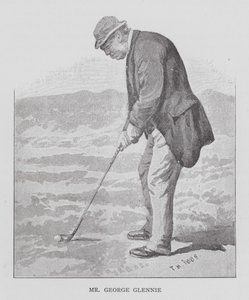 Golf: Pan George Glennie (litografia) autorstwa English School