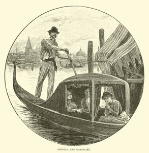 Gondola i Gondolier autorstwa English School