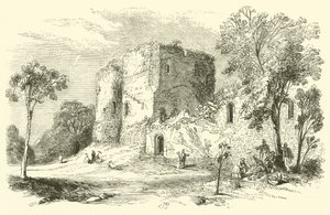 Zamek Goodrich (grawerowanie) autorstwa English School