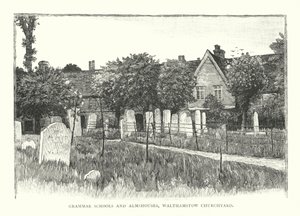 Szkoły średnie i przytułki, Walthamstow Churchyard (rycina) autorstwa English School