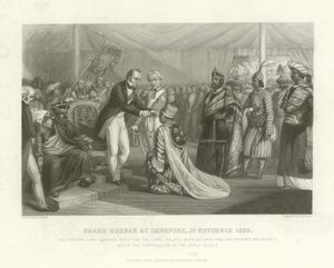 Grand Durbar w Cawnpore, 3 listopada 1859 autorstwa English School