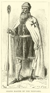 Wielki Mistrz Templariuszy autorstwa English School