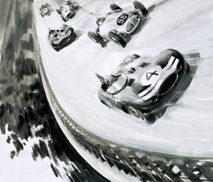 Grand Prix, Monza, Włochy, 1957 autorstwa English School