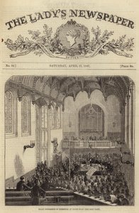 Wielka konferencja dysydentów w Crosby Hall, Londyn, 1847 autorstwa English School