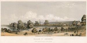 Wielka Wystawa, 1851, Z mostu, Hyde Park autorstwa English School