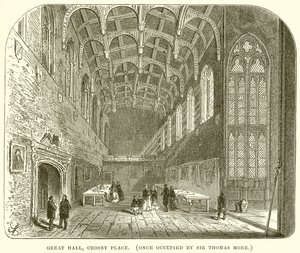 Wielka Sala, Crosby Place. (Kiedyś zajmowany przez Sir Thomasa More