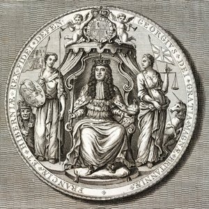 Wielka Pieczęć Króla Jerzego I autorstwa English School