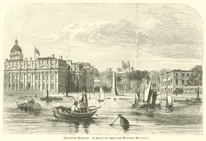 Szpital w Greenwich, dom dla starszych i rannych marynarzy autorstwa English School