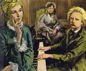 Greig świętował swoje zaręczyny z Niną Hagerup komponując I Love Thee autorstwa English School