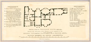 Plan parteru Cremorne House, Londyn autorstwa English School