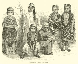 Grupa dzieci Parsee autorstwa English School