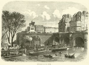 Kanonierki na Sekwanie, listopad 1870 autorstwa English School