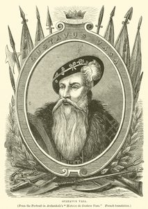 Gustaw Waza (rycina) autorstwa English School