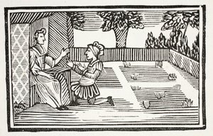 Dwory dla facetów Fair Phyllis, ilustracja z rozdziałów XVIII wieku autorstwa Johna Ashtona, wyd. 1882 autorstwa English School