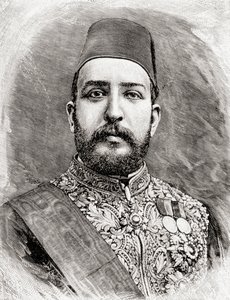 HH Мухаммед Тевфик Паша, Египетийн Тавфик, 1890 (модон сийлбэр)поли
