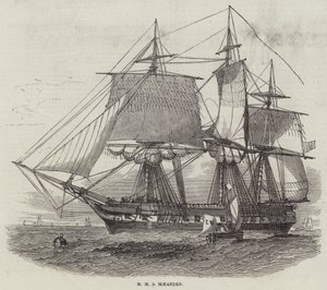 HMS Maeander (grawerowanie) autorstwa English School