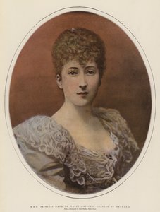 H R H Księżniczka Maud z Walii, Księżniczka Karol z Danii (kolor lito) autorstwa English School