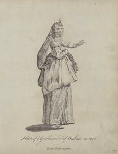 Nawyk szlachcianki z Brabancji w 1640 r. autorstwa English School