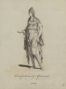Nawyk kobiety z Afryki w 1581 r. autorstwa English School